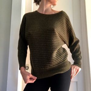 JCREW Oversized Hunter Green Sweater